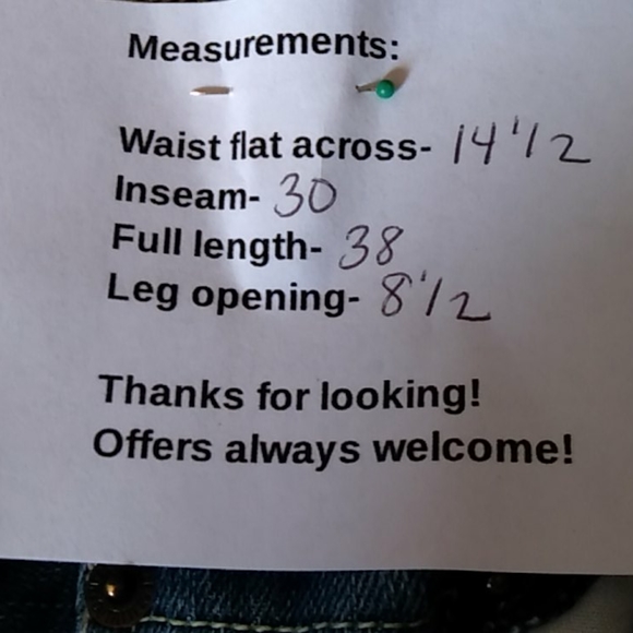 American Eagle blue denim jeans sz 0 - Picture 11 of 11